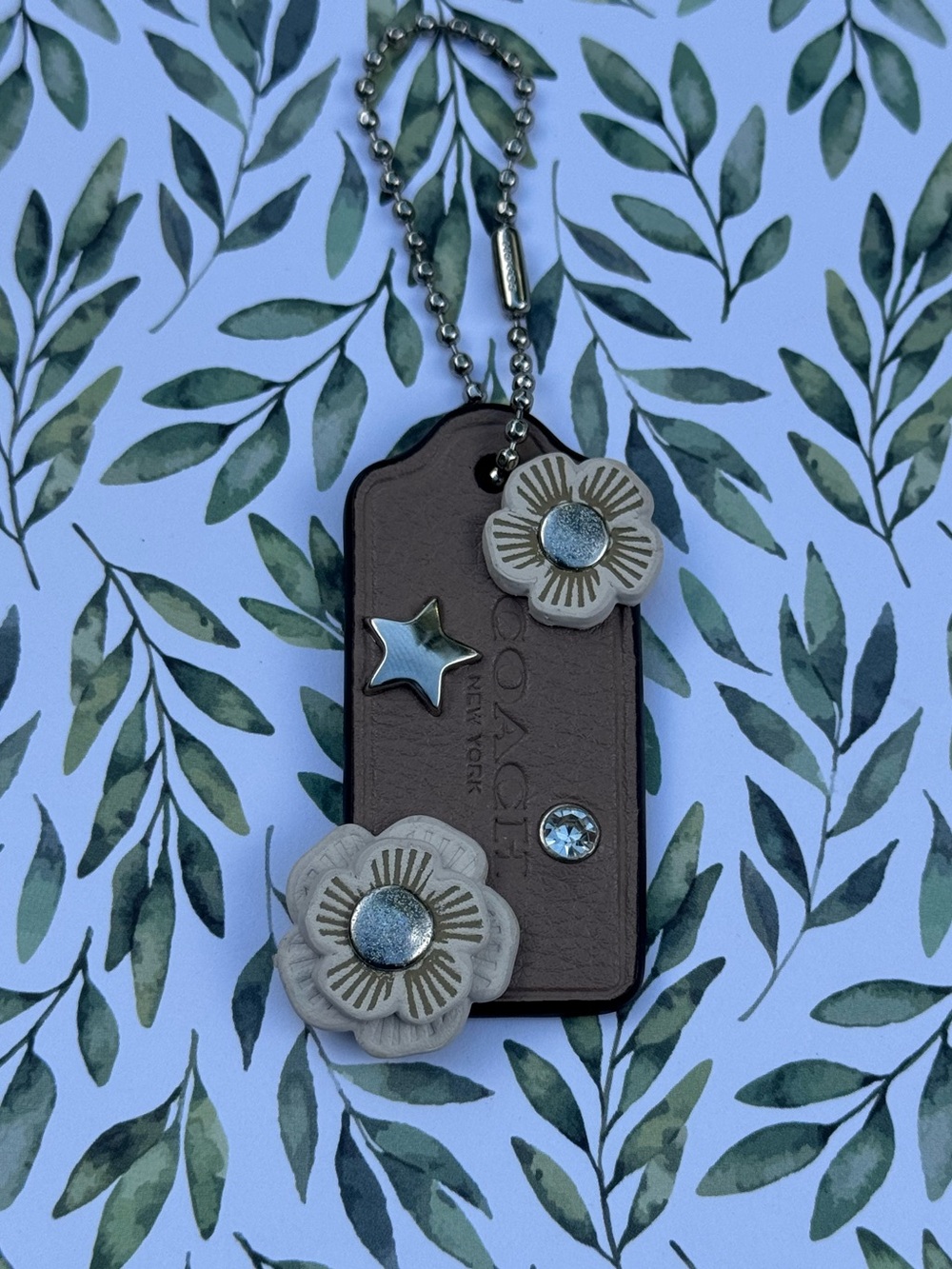 Coach Custom Tea Rose Hang Tag M